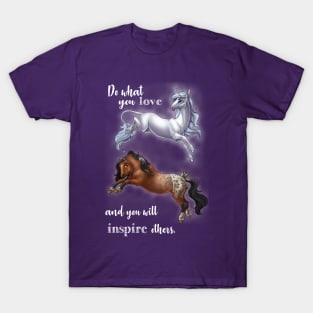 Do What You Love - Horse and Unicorn T-Shirt